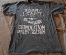 Camiseta Demolition Derby Demo Car TAMANHO COMPLETO TAMANHO MÉDIO M DESCULPE EU NÃO POSSO IT'S DER comprar usado  Enviando para Brazil