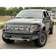 Kit de cartas grade frontal de aço inoxidável polido 4 peças para 10-14 Ford F-150 Raptor comprar usado  Enviando para Brazil