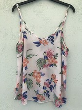 TOP FEMININO SEM MANGAS COM TIRAS TAMANHO 12 DA PRIMARK BRANCO MIX FLORAL AJUSTÁVEL P comprar usado  Enviando para Brazil