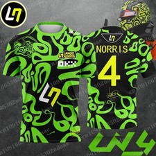 Usado, Camiseta Lando Norris McLaren F1 design capacete verde/preto 2025 - Nova em folha comprar usado  Enviando para Brazil