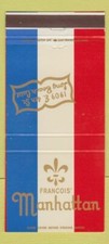 Capa Matchbook - François Manhattan Restaurant Long Beach CA 30 Strike, usado comprar usado  Enviando para Brazil