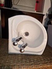 Corner sink white for sale  HOVE