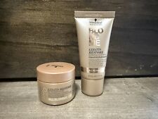 Schwarzkopf Blondme Keratin Restore Bonding Shampoo & Bonding Mask Travel 1,0 oz, usado comprar usado  Enviando para Brazil