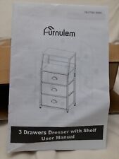 Furnulem nightstand drawers for sale  San Antonio