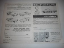 Hubley 1960 mercedes for sale  Pawtucket