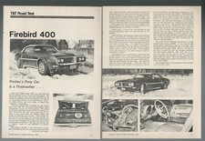 Usado, 1968 PONTIAC FIREBIRD 400 teste de estrada, canadense, Firebird conversível comprar usado  Enviando para Brazil
