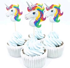 Unicorn cupcake picks for sale  IPSWICH