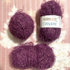 Fio Mode Dea Dream Médio 4 #3503 Ameixa Nylon Acrílico Total: 5 oz Itália Lote de 3 comprar usado  Enviando para Brazil