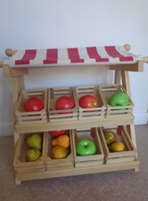 Bigjigs wooden market for sale  BURY ST. EDMUNDS