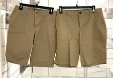 Shorts bermuda cáqui uniformes escolares tamanho 6 Lands End novo sem etiquetas 2 pares comprar usado  Enviando para Brazil