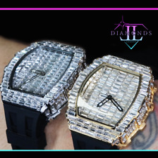 Relógio Iced Out | Relógio Iced Out | Relógio Masculino Iced Out, Relógio Hip Hop, Relógio Baguete, usado comprar usado  Enviando para Brazil