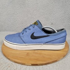 Tênis Nike SB Zoom Stefan Janoski Masculino Tamanho 11 Azul Couro Branco Skate 616490-007 comprar usado  Enviando para Brazil