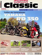1) Motorrad Classic 06/2019 - Yamaha RD 350 mit 39PS  - Yamaha RD 350 LC mit 49 comprar usado  Enviando para Brazil
