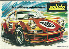 Catalogue solido 1974 d'occasion  Paris XII