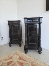 Pair ebonised bedside for sale  NOTTINGHAM