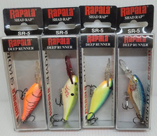 SET-RS02 4 piezas Señuelo de pesca Rapala Shad Rap SR-5 Deep Runner segunda mano  Embacar hacia Mexico