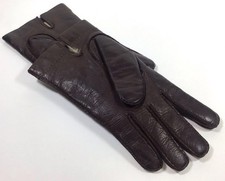Luvas masculinas vintage de couro marrom Itália forradas de pele para dirigir ao ar livre DANIEL HAYS 10 comprar usado  Enviando para Brazil
