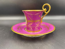Pires vintage chá café porcelana Alemanha 1929 decoração acabamento dourado alça alta comprar usado  Enviando para Brazil