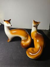 Figurines porcelaine renards d'occasion  Lavernose-Lacasse