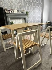 drop leaf table and folding chairs for sale  CHORLEY
