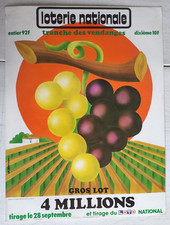 Affiche originale loterie d'occasion  Chartres