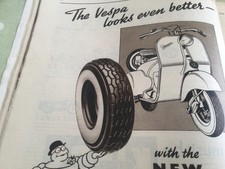 Vespa michelin whitewall for sale  BRIGHTON