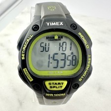 Usado, Relógio Digital Timex Ironman Triathlon Masculino 38mm Preto Verde 30 Voltas - Nova Bateria comprar usado  Enviando para Brazil
