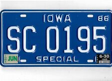 Iowa 1989 license for sale  Northridge