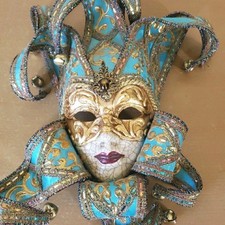 Venetian jester mask for sale  Medford