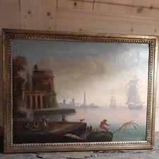 Peinture marine xviiieme d'occasion  Quimperlé