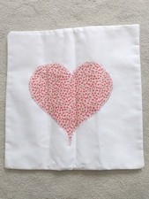 Floral heart cushion for sale  CREWE