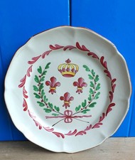 Assiette xixeme faïence d'occasion  Montivilliers