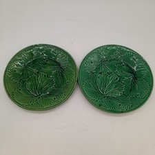 Antique green majolica for sale  BENFLEET