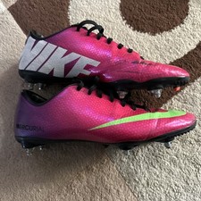 NIKE MERCURIAL TRIUMPH METALOWE ĆWIEKI ELEKTRYCZNE ZIELONO-CZERWONE ŚLIWKI ROZMIAR UK 8 US 9.5, używany na sprzedaż  Wysyłka do Poland