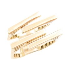 Anel vintage de ouro 14K modernista recorte barras de desvio design tamanho 7 GR1010, usado comprar usado  Enviando para Brazil