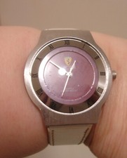 Wristwatch white leather for sale  HOVE