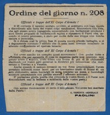 Volantino patriottico militare usato  Roma