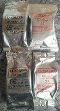 Oryginalne kolorowe wkłady atramentowe Lexmark 2 x 17 czarne + Lexmark 2 x 27 kolorowych wkładek na sprzedaż  PL