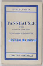 Tannhauser richard wagner d'occasion  Bordeaux-