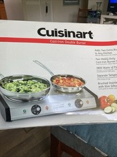 Cooktop de indução dupla Cuisinart ferro fundido, escovado, aço inoxidável comprar usado  Enviando para Brazil