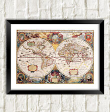 Vintage map prints for sale  SUTTON