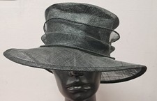 black sinamay hat for sale  GLASGOW