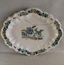 Beau plat faïence d'occasion  Monnaie
