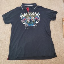Camisa polo masculina preta manga curta Play Cloths XLarge comprar usado  Enviando para Brazil