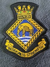 Hms ganges embroidered for sale  LISKEARD