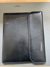 Black leather notepad for sale  TONBRIDGE