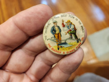 antigo botão Bucher & Gibbs Plow Co Pinback, The Imperial is The Best Plow World comprar usado  Enviando para Brazil