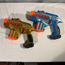 Par de Tiger Lazer Tag Phoenix LTX Blasters com espingarda e mira comprar usado  Enviando para Brazil