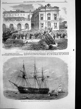 Antique print launch for sale  UK