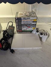 Console Sony PS2 Slim branco com jogos de controle e todos os cabos TESTADO comprar usado  Enviando para Brazil
